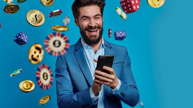 Live blackjack dealer at toto313.net studio broadcasting to multiple players